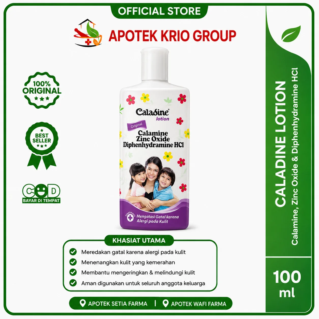 CALADIN LOTION 100 ML
