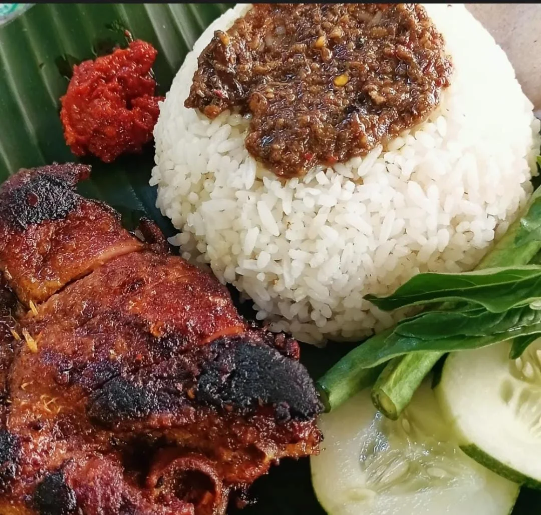 Nasi bebek bakar bumbu hitam (M) BEBEK REBORN