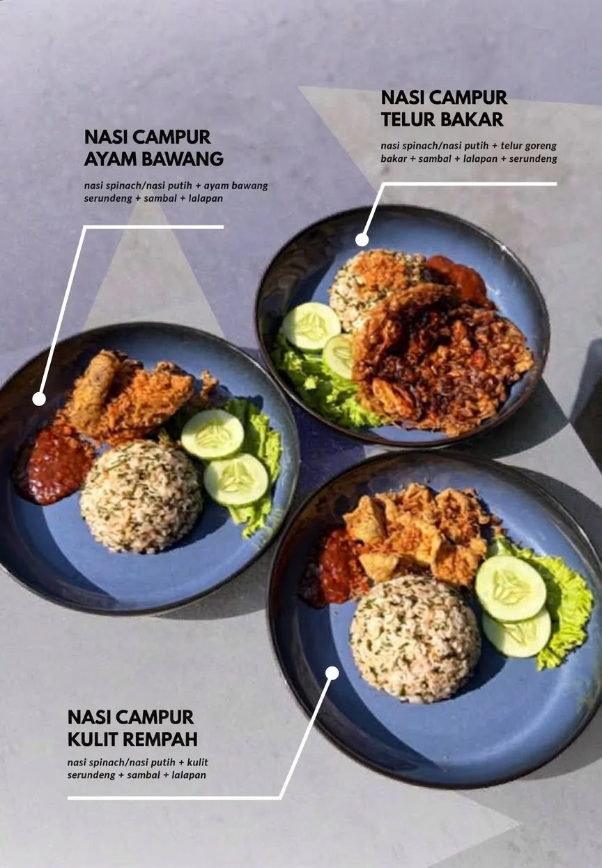 Nasi Campur Telur Bakar LEVIDE
