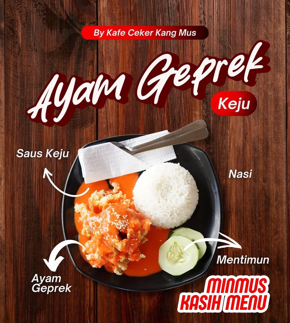 Ayam Geprek Keju KANGMUS